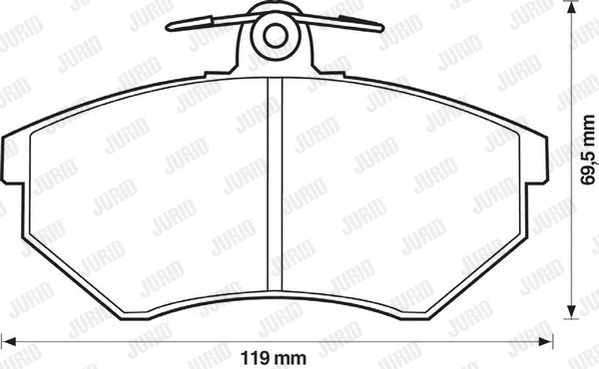 Brake Pad Set, disc brake (571485J)