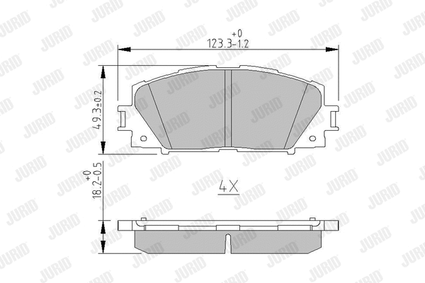 Brake Pad Set, disc brake (572578J)