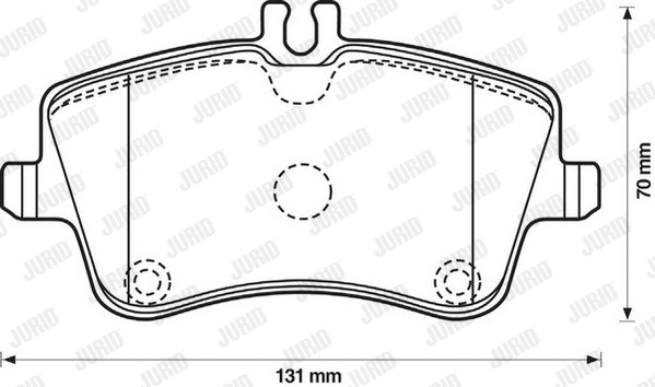 Brake Pad Set, disc brake (571987J-AS)