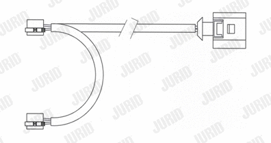 Warning Contact, brake pad wear (581450)