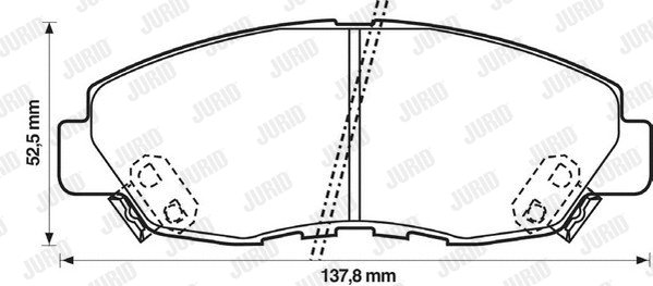 Brake Pad Set, disc brake (572349J)