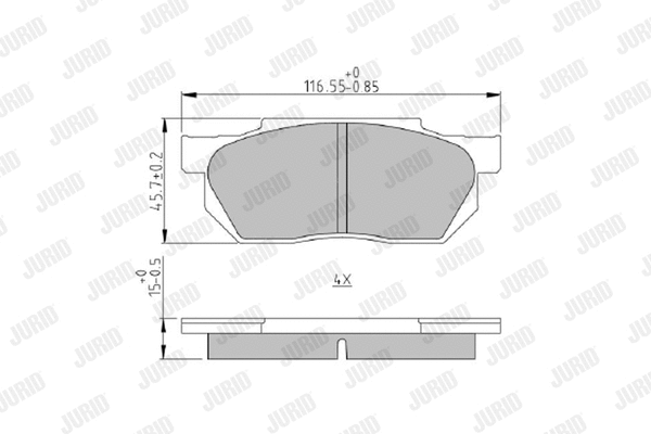 Brake Pad Set, disc brake (572237J)