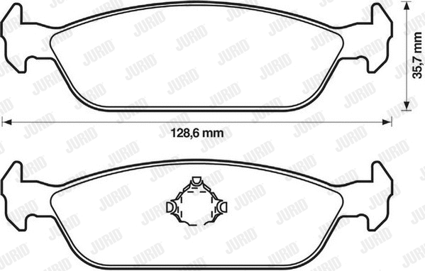Brake Pad Set, disc brake (572307J)