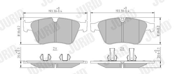 Brake Pad Set, disc brake (573233J)