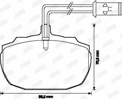 Brake Pad Set, disc brake (571821J)