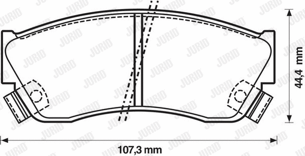 Brake Pad Set, disc brake (572179J)