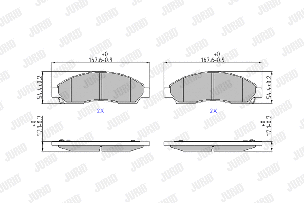 Brake Pad Set, disc brake (572643J)