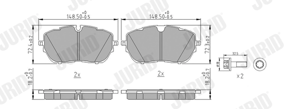 Brake Pad Set, disc brake