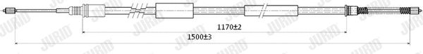 Cable Pull, parking brake (431289J)