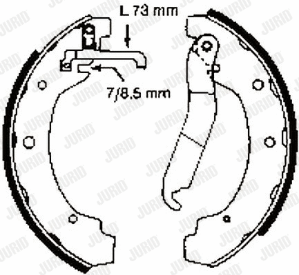 Brake Shoe Set (361415J)