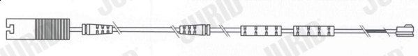 Warning Contact, brake pad wear (FWI359)
