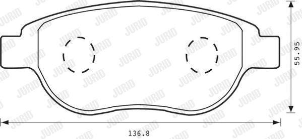 Brake Pad Set, disc brake (573031JC)