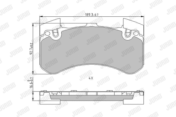 Brake Pad Set, disc brake (573649J)