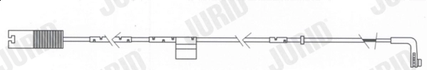 Warning Contact, brake pad wear (FWI332)