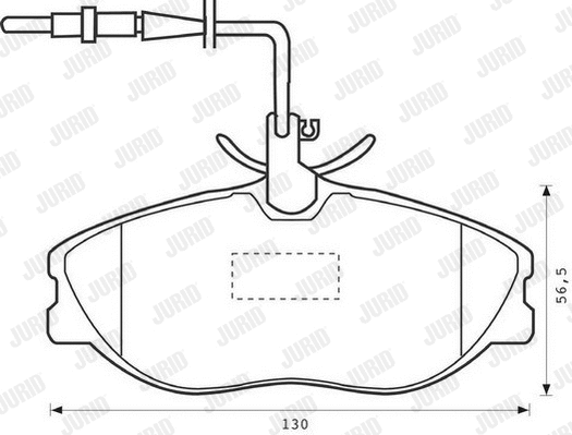 Brake Pad Set, disc brake (573000J)