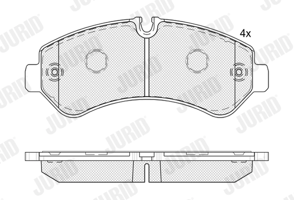 Brake Pad Set, disc brake (573889J)