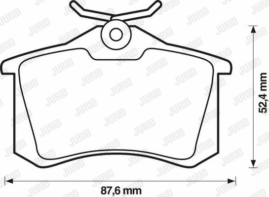 Brake Pad Set, disc brake (571906JC)