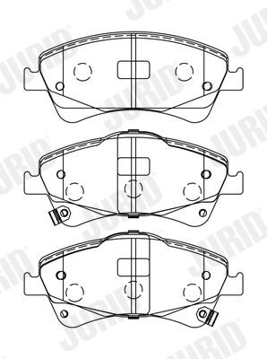 Brake Pad Set, disc brake (572600J)