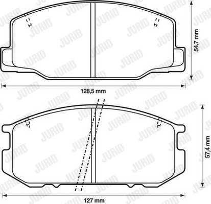 Brake Pad Set, disc brake (572305J)