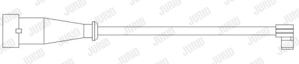 Warning Contact, brake pad wear (587038)
