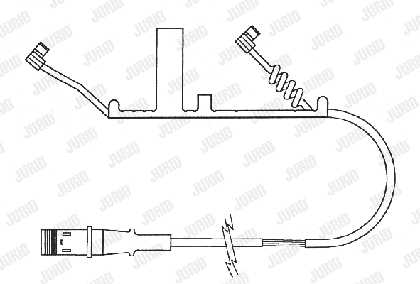 Warning Contact, brake pad wear (587019)