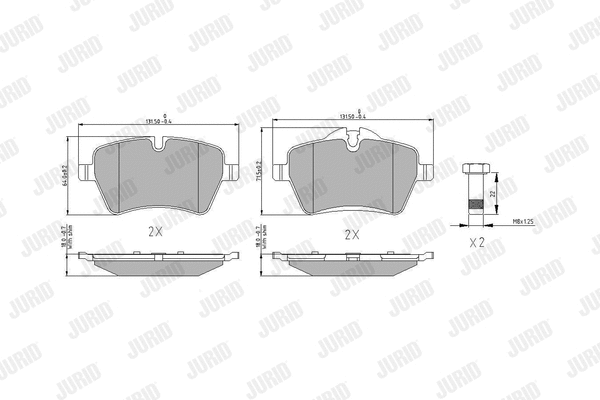 Brake Pad Set, disc brake (573234J)