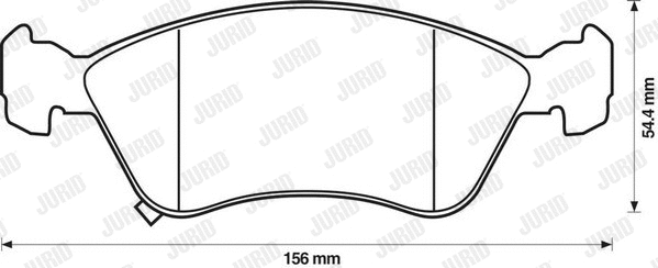 Brake Pad Set, disc brake (571958J)