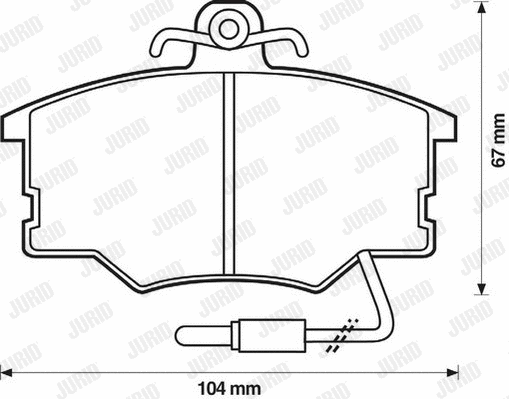 Brake Pad Set, disc brake (571426J)