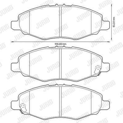 Brake Pad Set, disc brake (572641J)