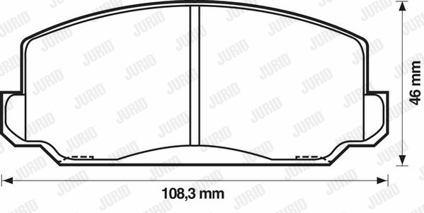 Brake Pad Set, disc brake (572205J)