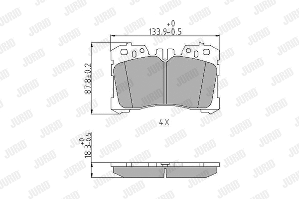 Brake Pad Set, disc brake (572647J)