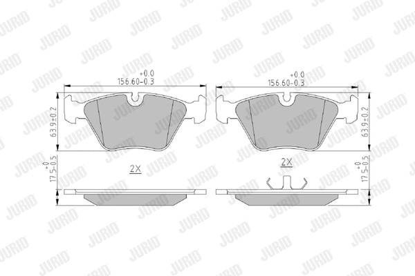 Brake Pad Set, disc brake (571394J)