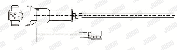 Warning Contact, brake pad wear (581344)