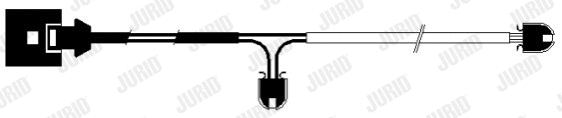 Warning Contact, brake pad wear (581425)