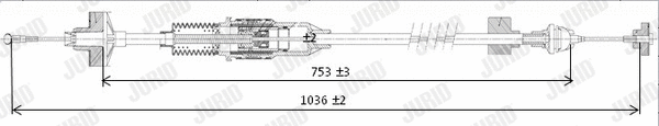 Cable Pull, clutch control (422724J)
