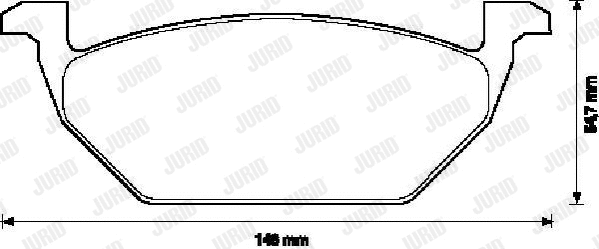 Brake Pad Set, disc brake (571929J)