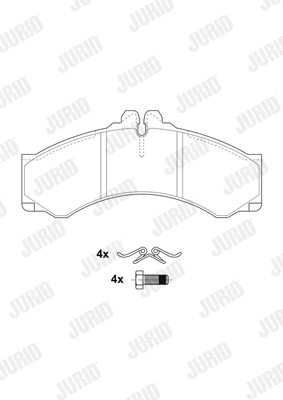 Brake Pad Set, disc brake (2907604530)