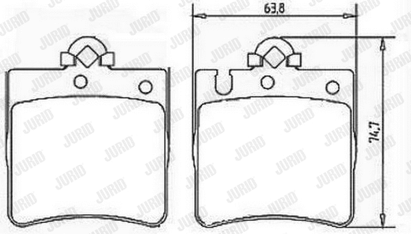 Brake Pad Set, disc brake (571988J-AS)