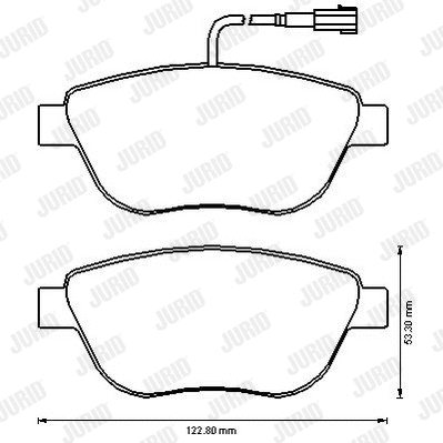 Brake Pad Set, disc brake (573172J)