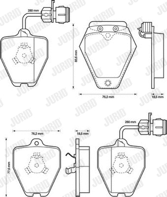 Brake Pad Set, disc brake (571983J)