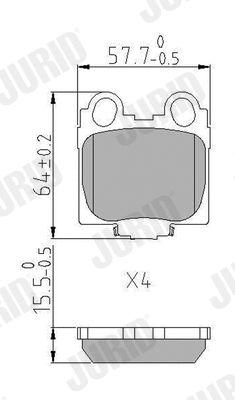 Brake Pad Set, disc brake (573915J)