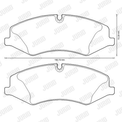 Brake Pad Set, disc brake (573333JC)