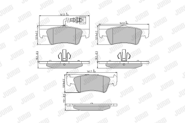 Brake Pad Set, disc brake (573303J)