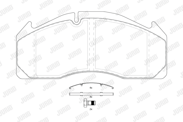 Brake Pad Set, disc brake (2912509560)