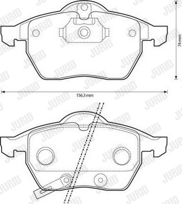 Brake Pad Set, disc brake (573146J)