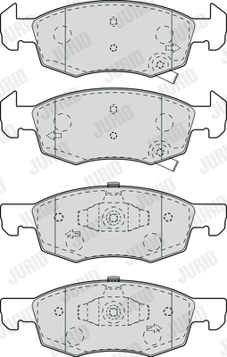 Brake Pad Set, disc brake (573672J)