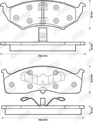Brake Pad Set, disc brake (573071J)