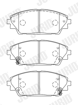 Brake Pad Set, disc brake (573611J)
