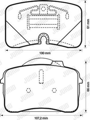 Brake Pad Set, disc brake (571562J)