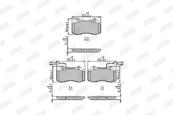 Brake Pad Set, disc brake (573957J)